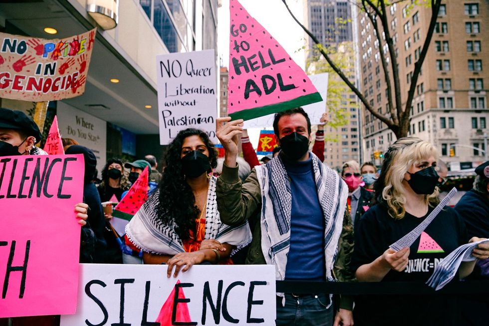 GALLERY - ACTUP - Protest Glaad Gala Palestine