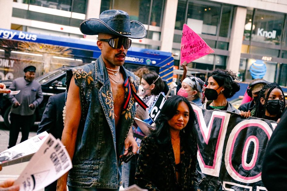 GALLERY - ACTUP - Protest Glaad Gala Palestine
