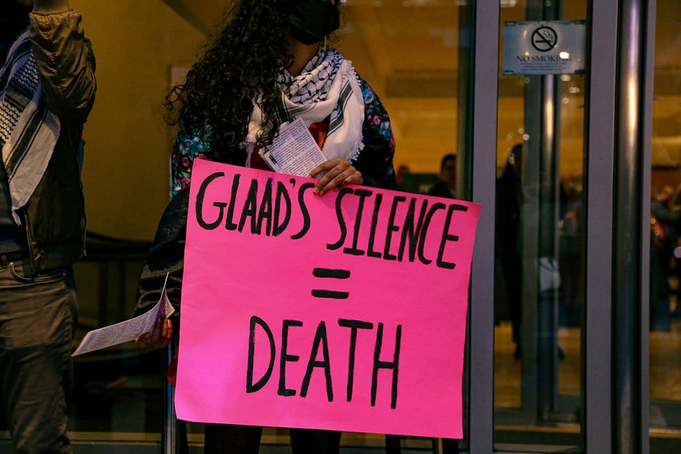 GALLERY - ACTUP - Protest Glaad Gala Palestine