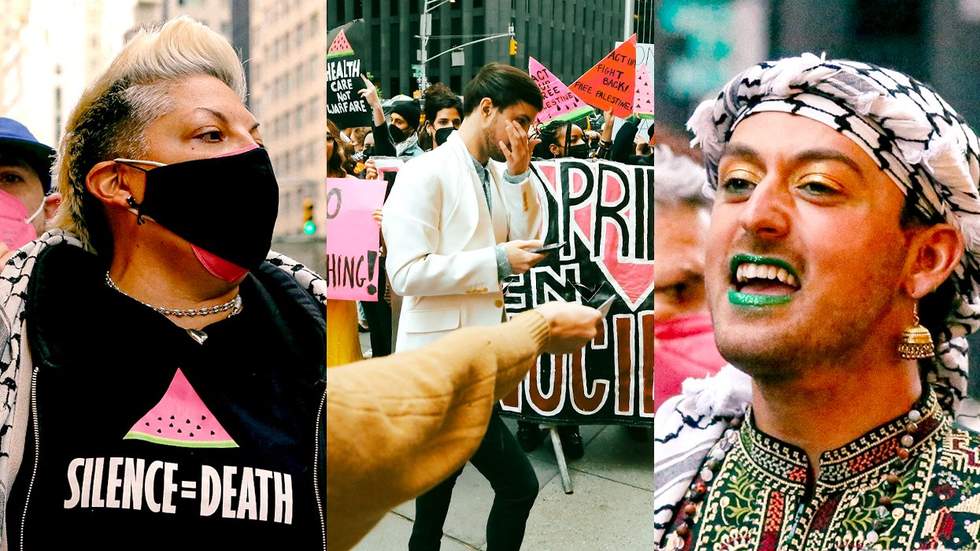 GALLERY - ACTUP - Protest Glaad Gala Palestine