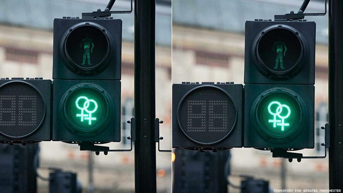 Gay Crosswalk Symbols