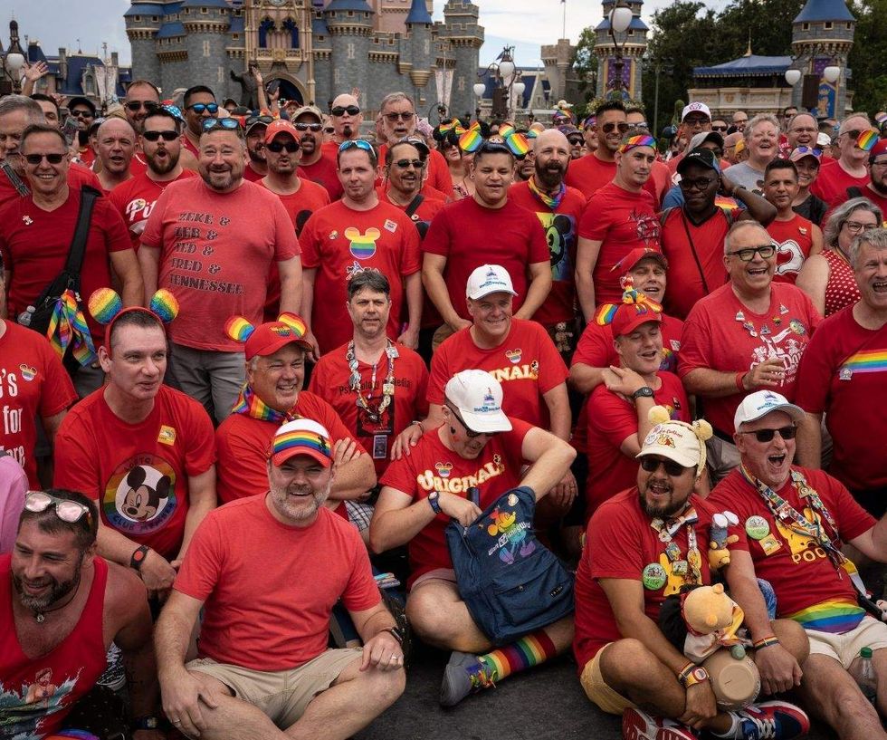gay days crowd at disney world