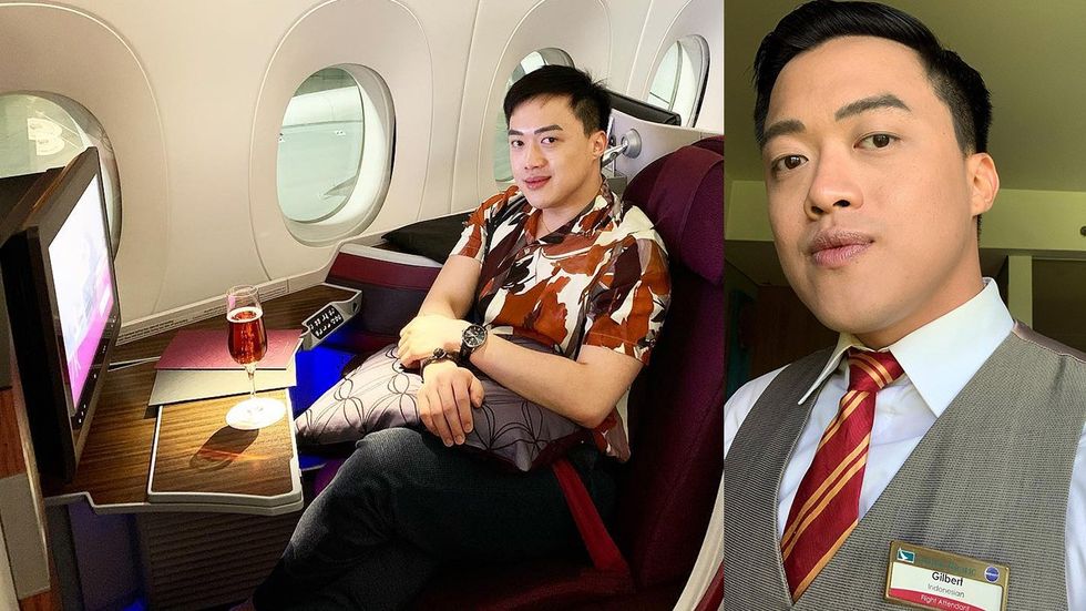 Gay Indonesian Flight Attendant Gilbert Ignatius deported Qatar wearing tinted moisturizer