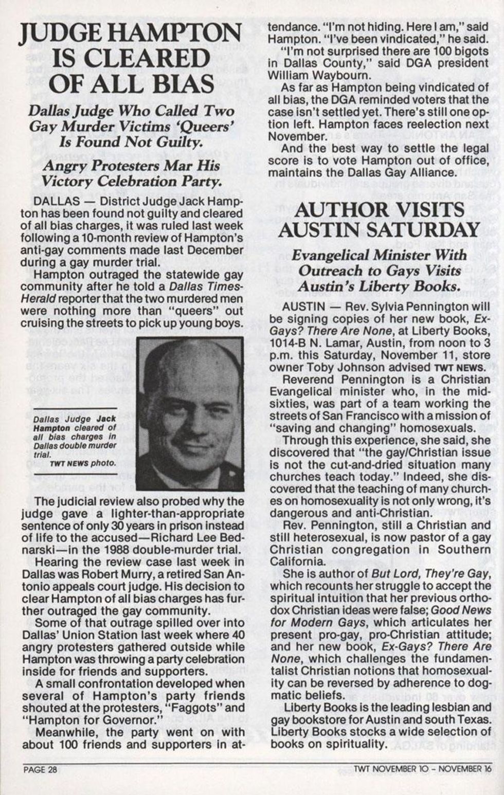 Gay Lives Devalued in Texas