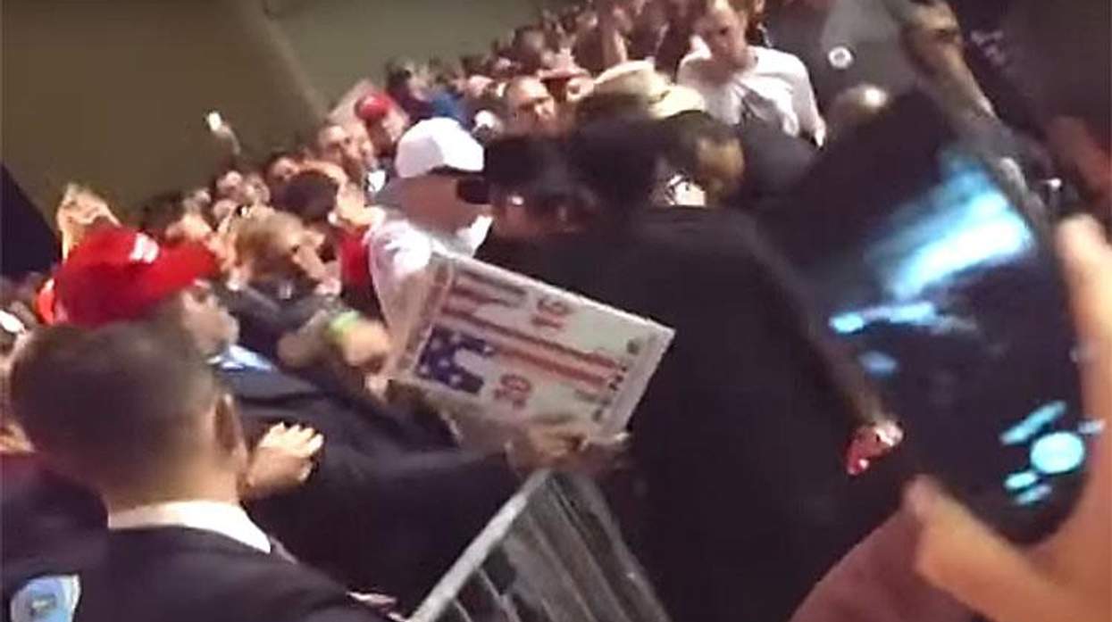 Gay Republican Couple Part of Reno Mob Attacking Trump Protester
