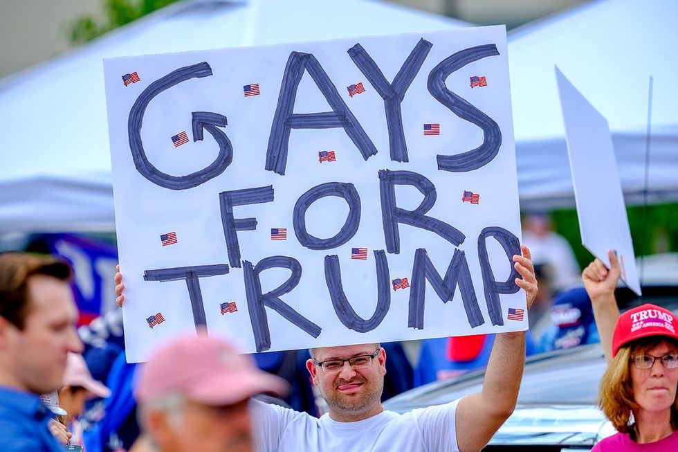 Gays for Trump sign