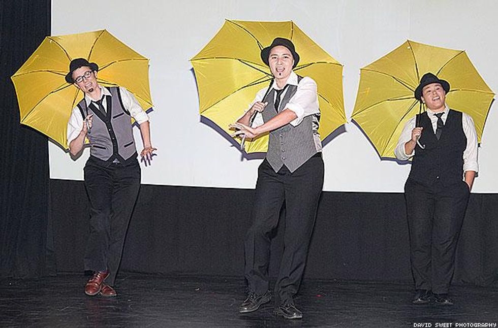 Gender Queer Society performing "Singing in the Rain"