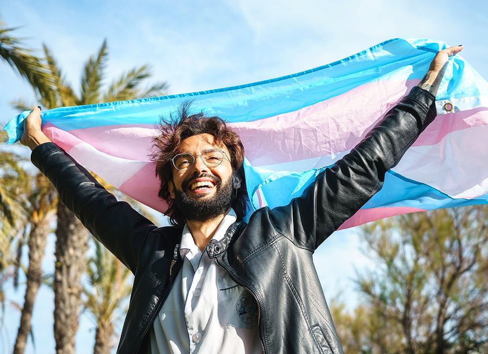 Gender Transition Embrace Trans Euphoria self joy flag