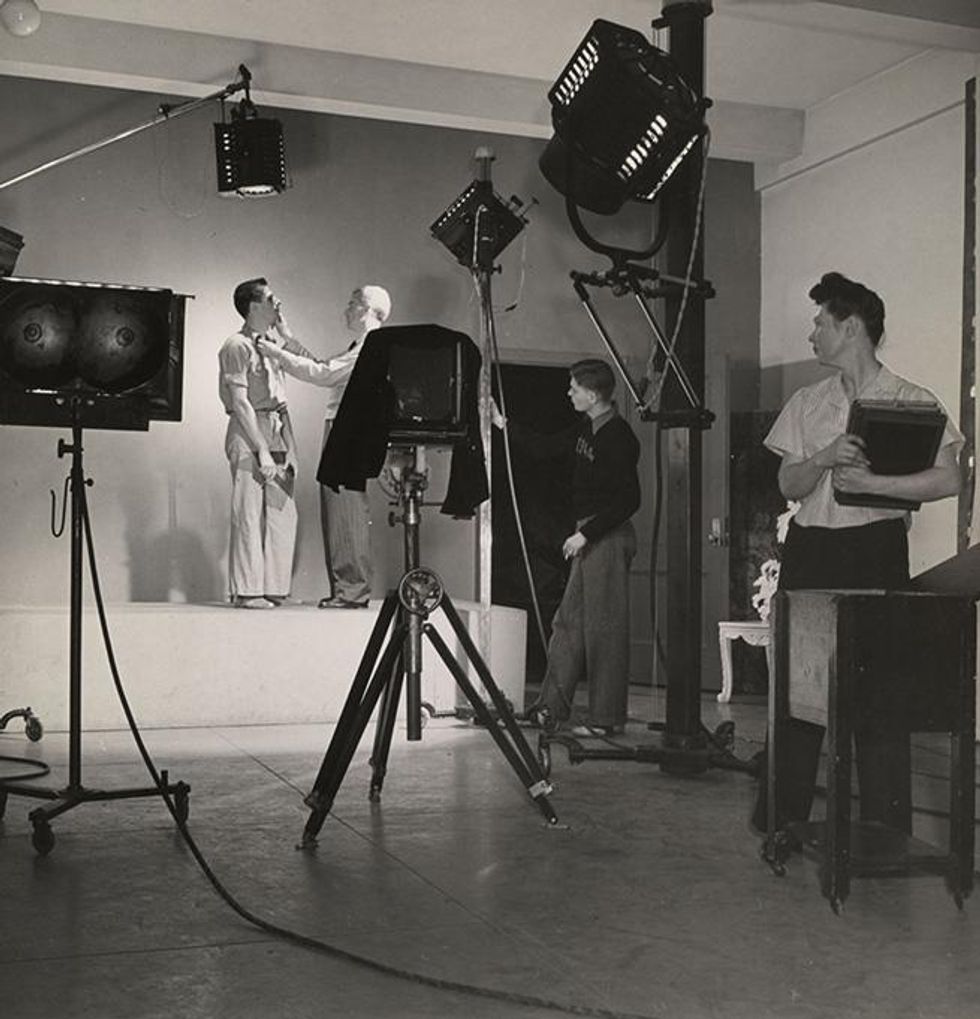 George Platt Lynes with Paul Cadmus, on the set, c. 1941