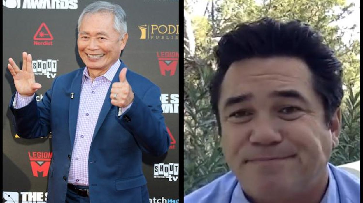 George Takei and Dean Cain