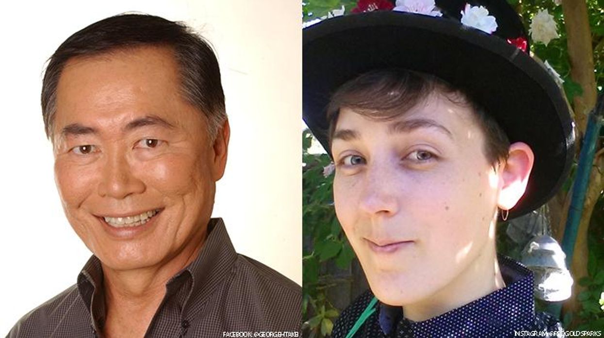 George Takei and Maia Kobabe