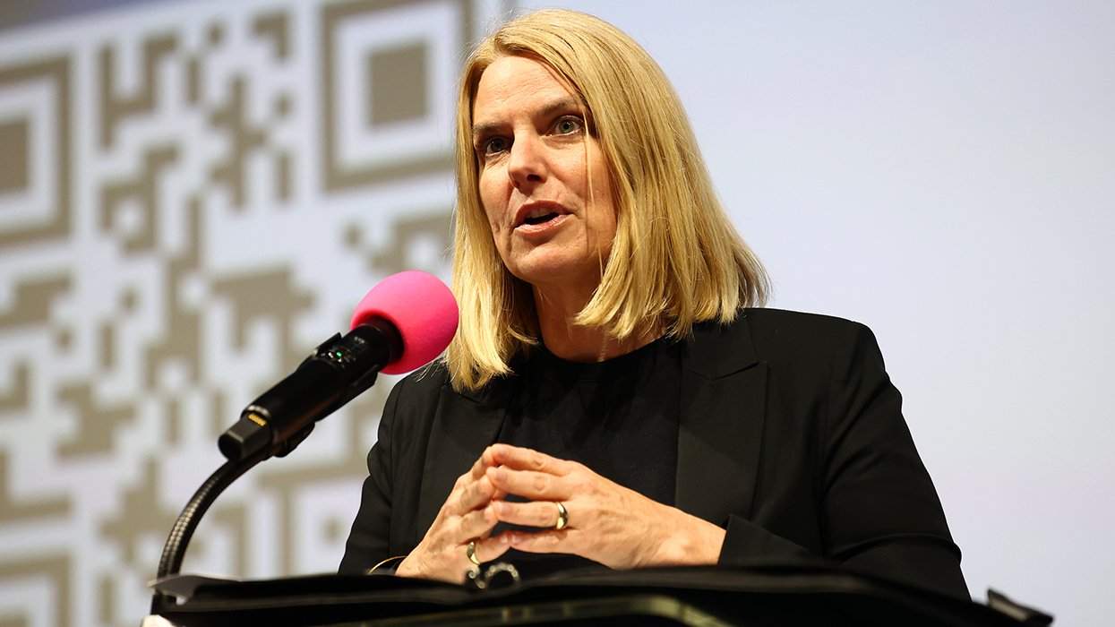 GLAAD President CEO Sarah Kate Ellis on stage