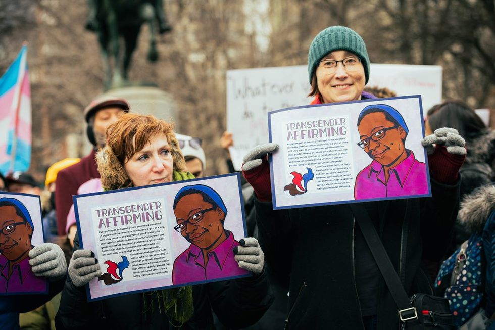 GLM Gender Liberation Movement Trans Transgender Youth Rally NYC New York City Union Square public protest protect trans kids trans lives matter