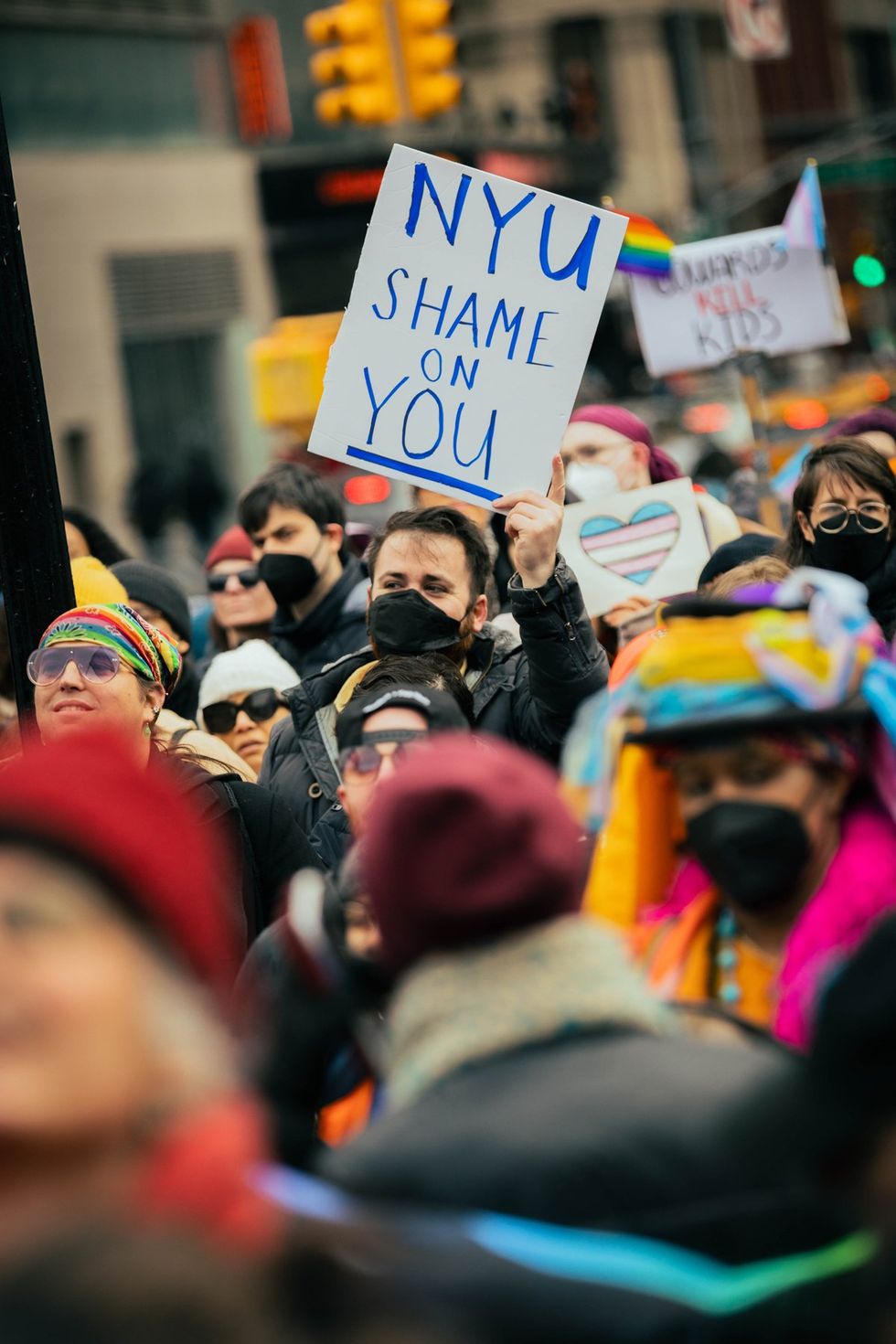 GLM Gender Liberation Movement Trans Transgender Youth Rally NYC New York City Union Square public protest protect trans kids trans lives matter