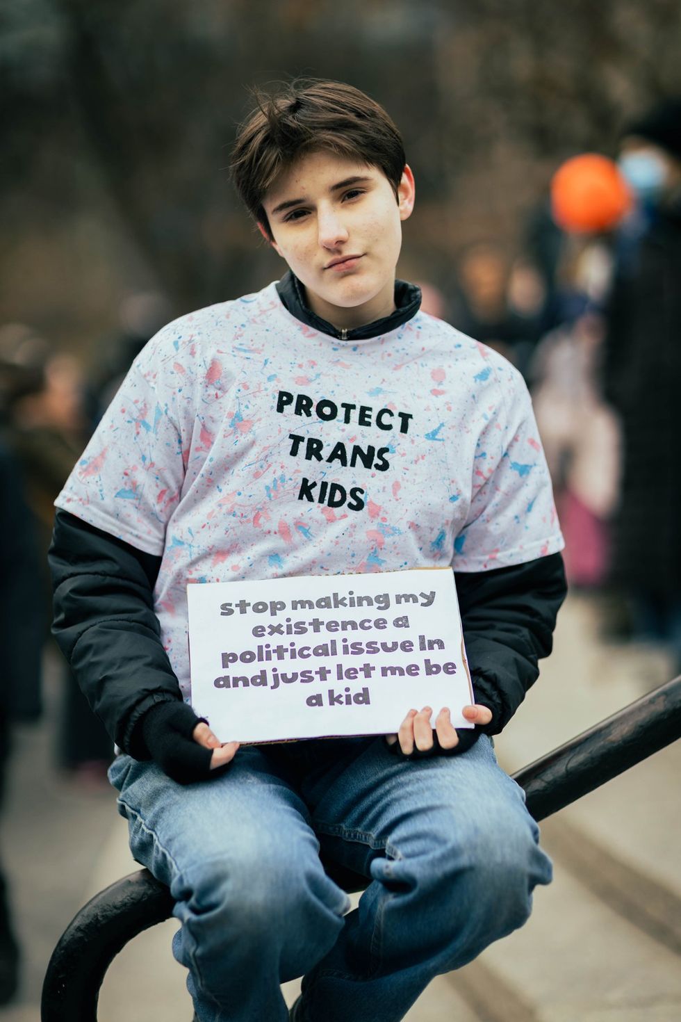 GLM Gender Liberation Movement Trans Transgender Youth Rally NYC New York City Union Square public protest protect trans kids trans lives matter