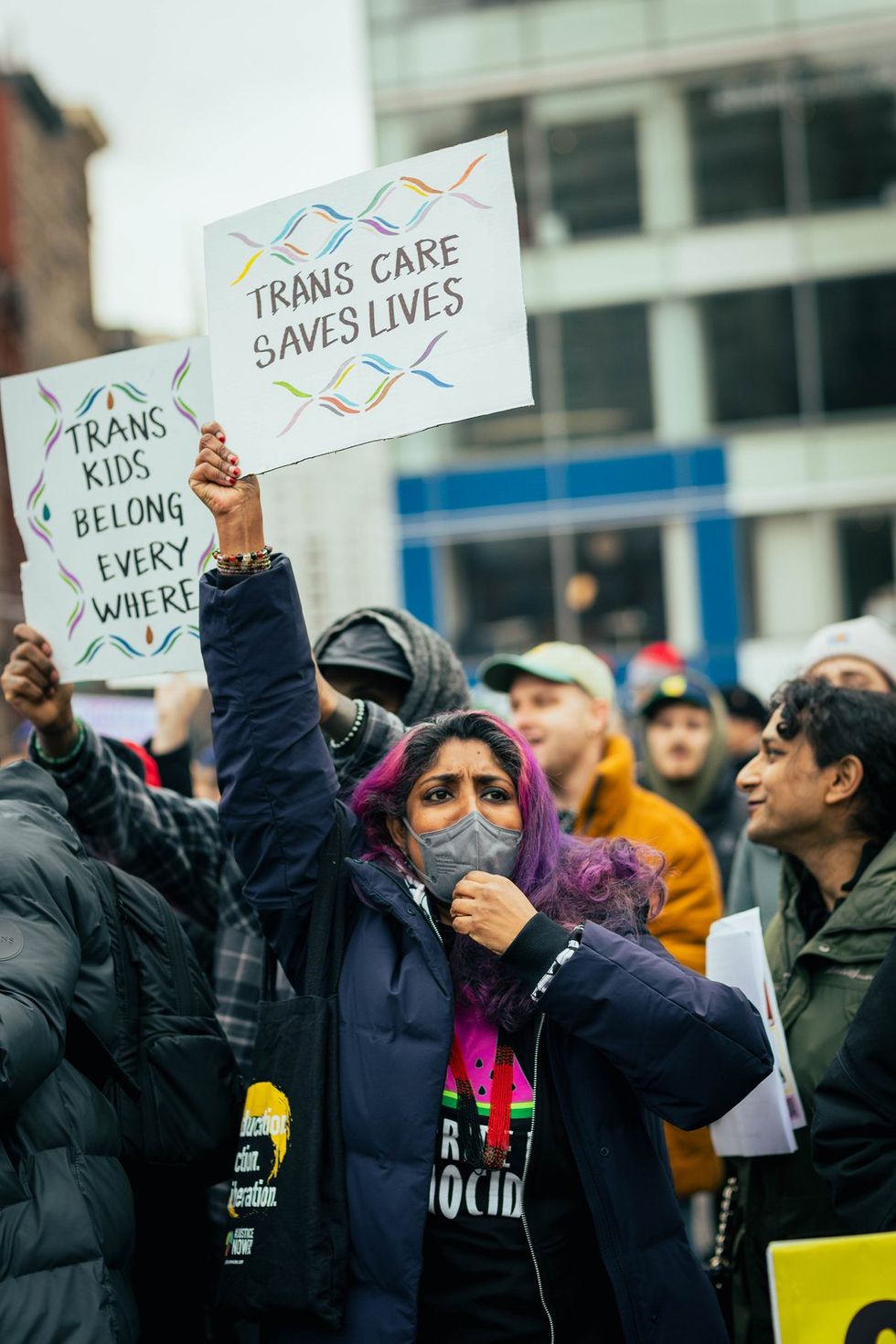 GLM Gender Liberation Movement Trans Transgender Youth Rally NYC New York City Union Square public protest protect trans kids trans lives matter