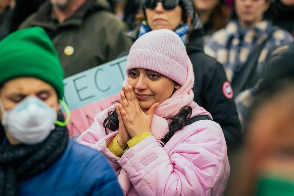 GLM Gender Liberation Movement Trans Transgender Youth Rally NYC New York City Union Square public protest protect trans kids trans lives matter