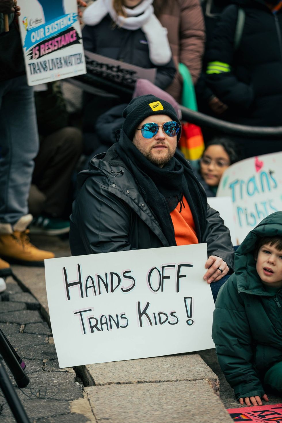 GLM Gender Liberation Movement Trans Transgender Youth Rally NYC New York City Union Square public protest protect trans kids trans lives matter