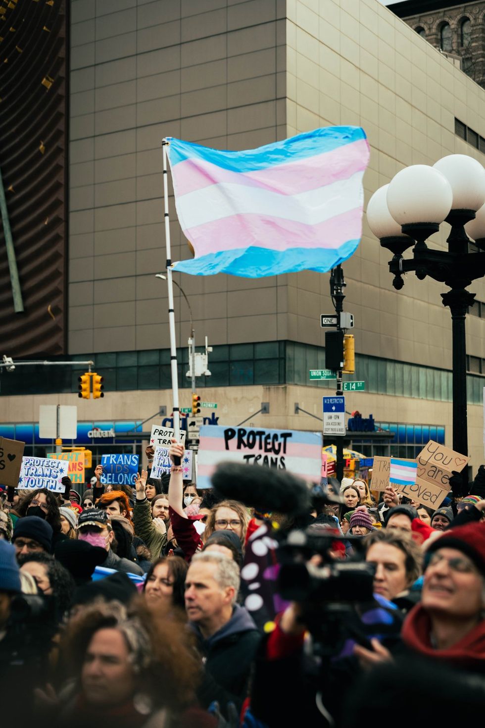 GLM Gender Liberation Movement Trans Transgender Youth Rally NYC New York City Union Square public protest protect trans kids trans lives matter