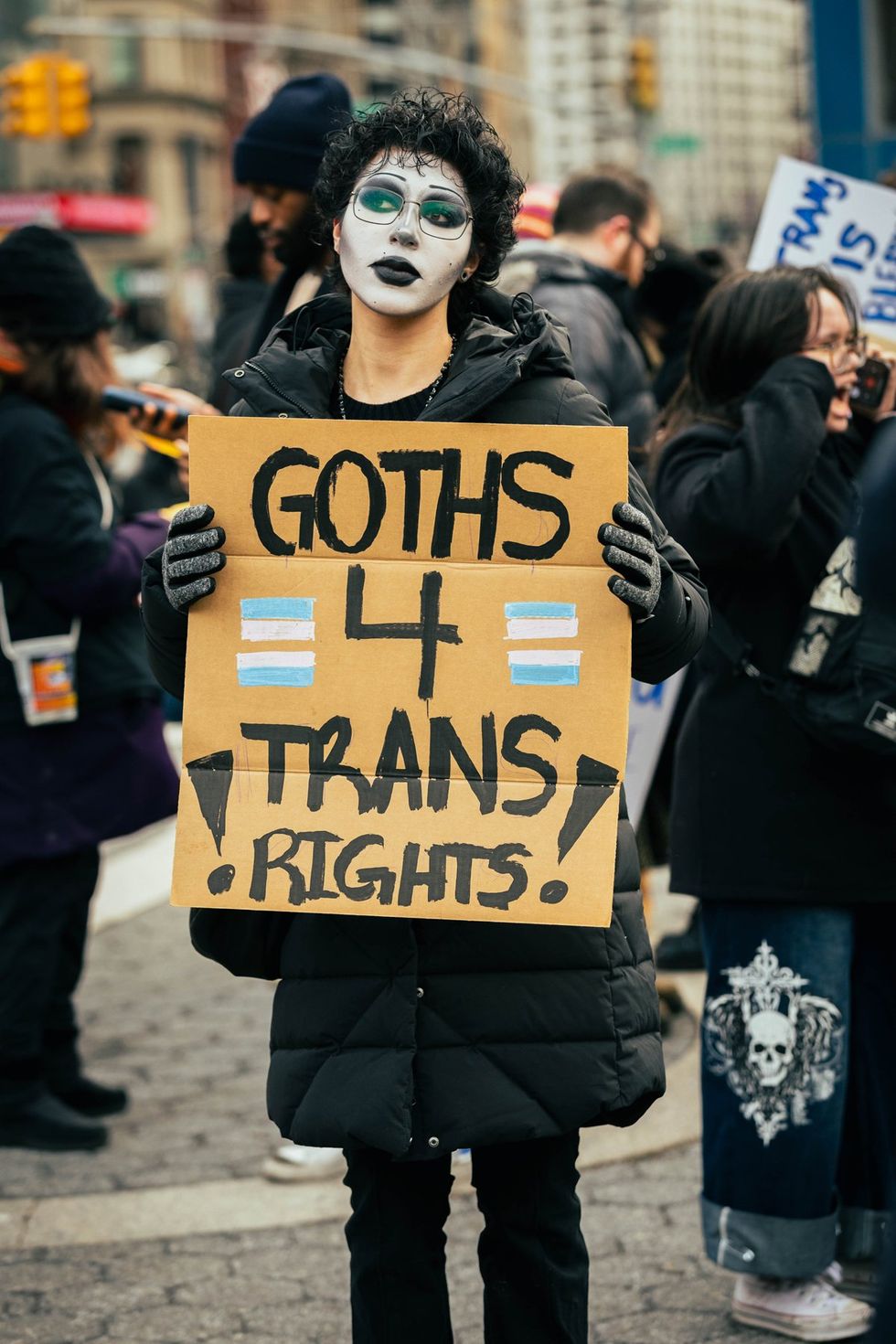 GLM Gender Liberation Movement Trans Transgender Youth Rally NYC New York City Union Square public protest protect trans kids trans lives matter