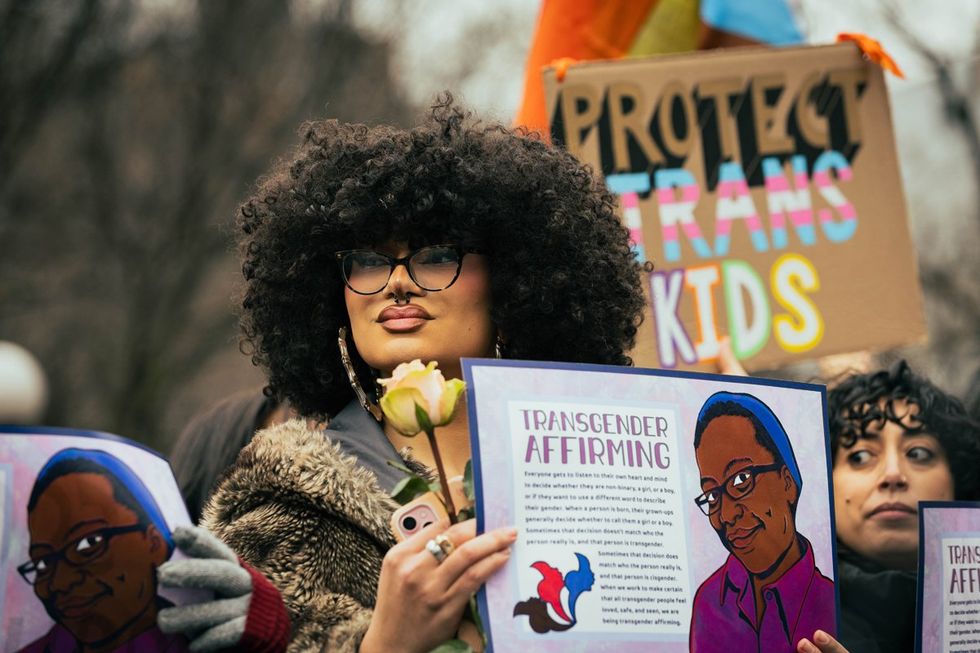 GLM Gender Liberation Movement Trans Transgender Youth Rally NYC New York City Union Square public protest protect trans kids trans lives matter