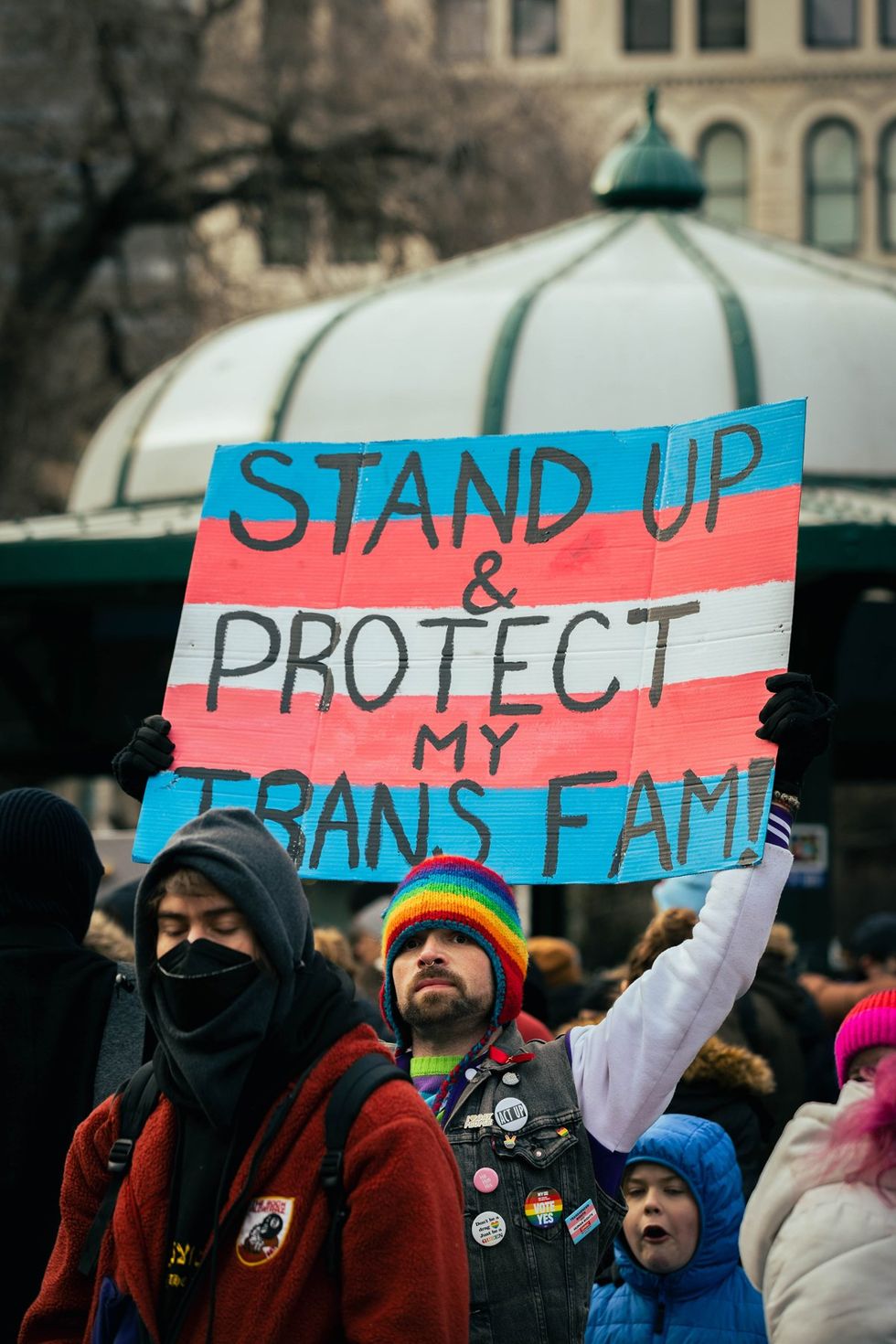 GLM Gender Liberation Movement Trans Transgender Youth Rally NYC New York City Union Square public protest protect trans kids trans lives matter