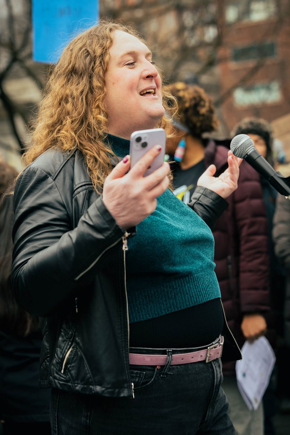 GLM Gender Liberation Movement Trans Transgender Youth Rally NYC New York City Union Square public protest protect trans kids trans lives matter