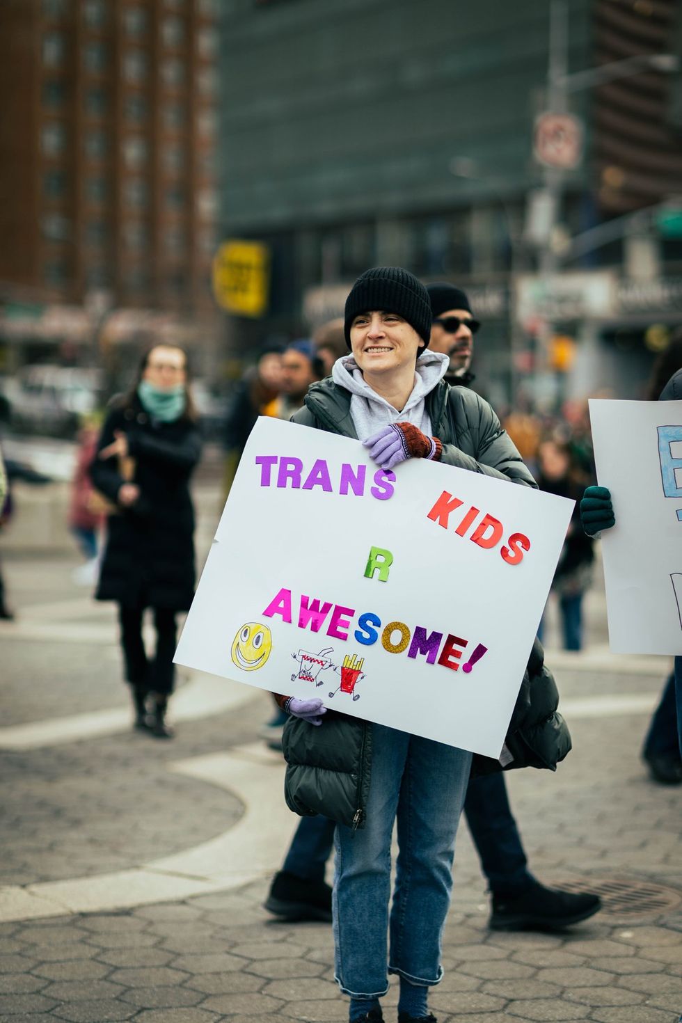 GLM Gender Liberation Movement Trans Transgender Youth Rally NYC New York City Union Square public protest protect trans kids trans lives matter