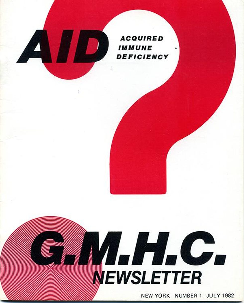 GMHC AID Newsletter, Number 1 (July 1982) At that time, the acronym was AID, later to become AIDS.