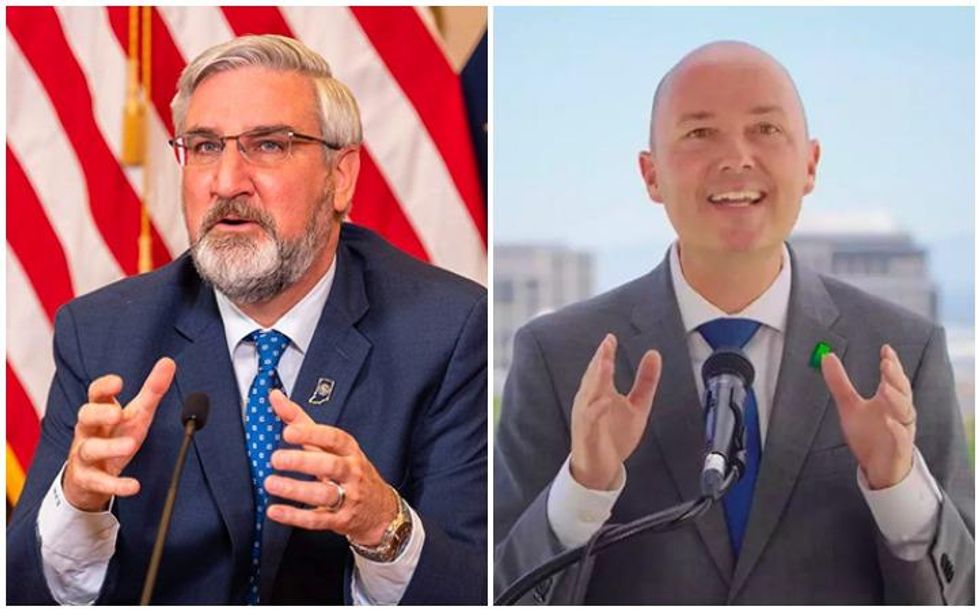 Govs. Holcomb and Cox