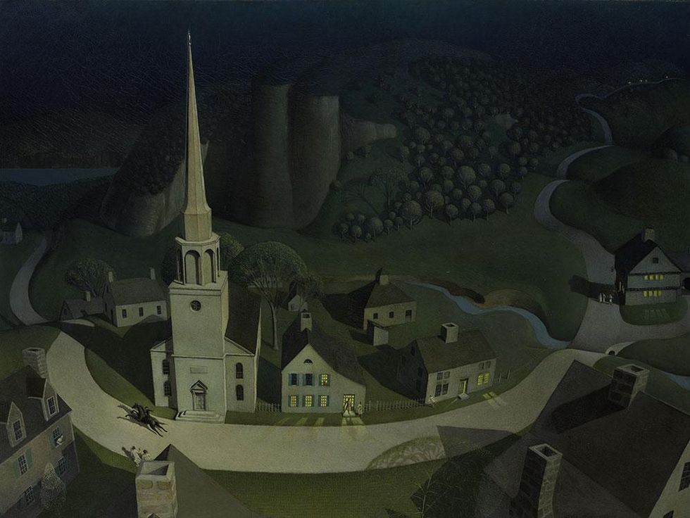 Grant Wood, The Midnight Ride of Paul Revere, 1931.