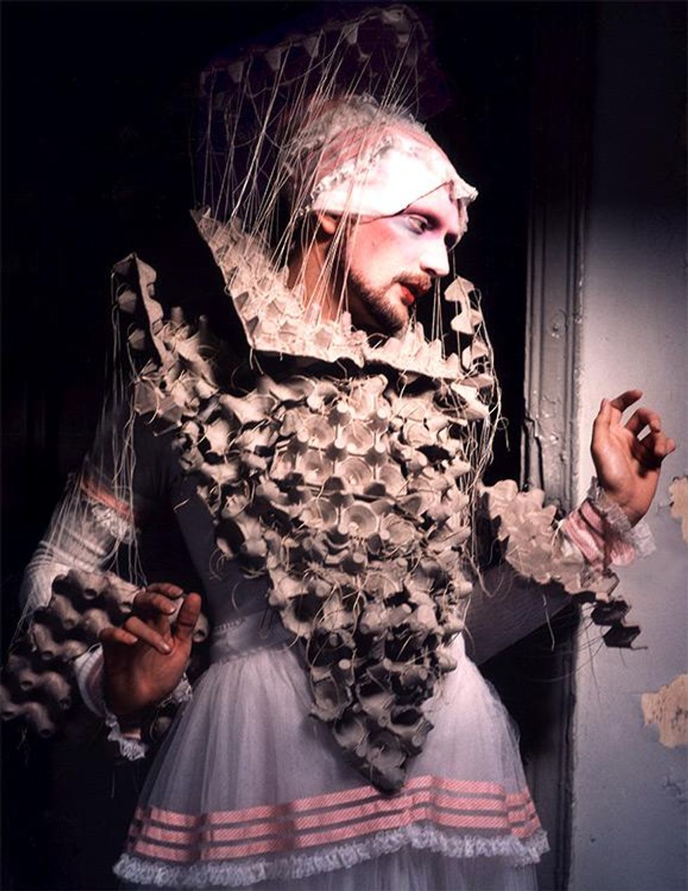 Greg Day, \u201cStephen Varble in the Elizabethan Farthingale\u201d, October 1975. Digital print, 2018. \u00a9 Greg Day, 2019.