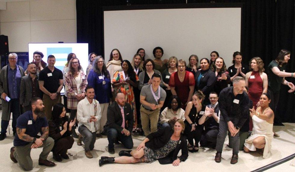 group photo of transgender service members