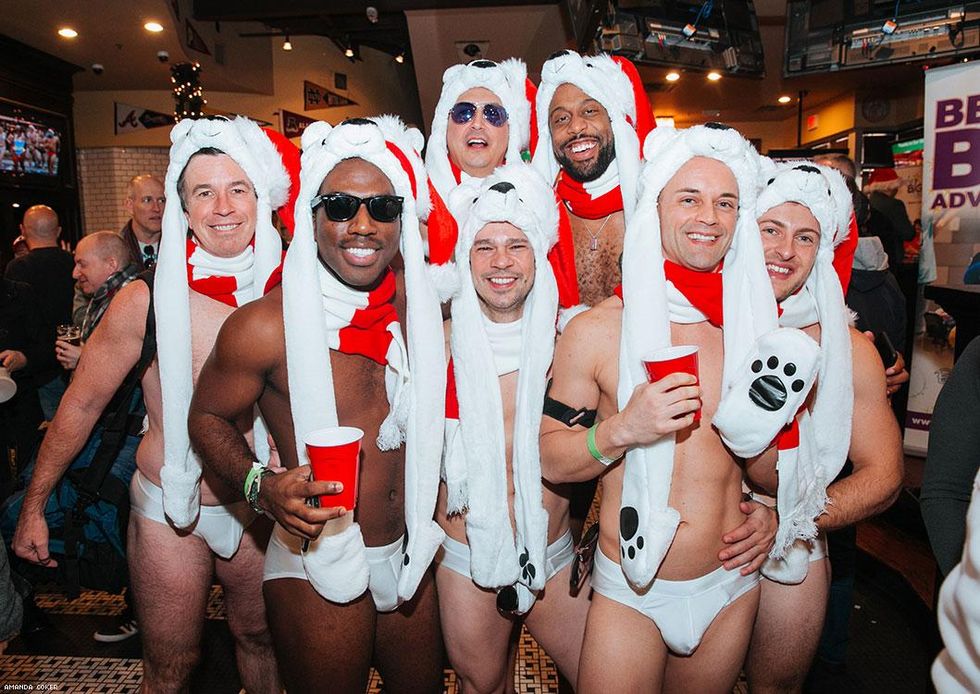 Grown men \u2014 in underwear, swimwear, and other assorted dainties \u2014 will brave the frosty weather in Atlanta for a good cause. Read more below.