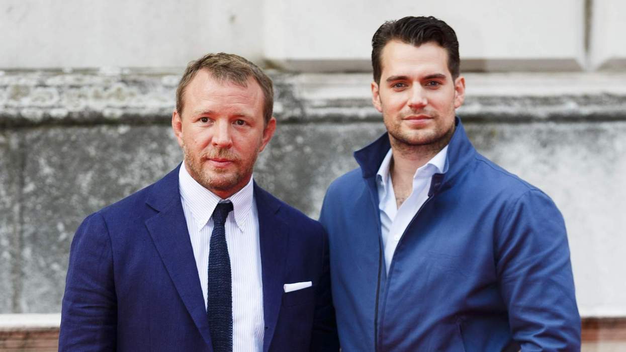 Guy Ritchie and Henry Cavill attend the people's premiere of "The Man From U.N.C.L.E" during Film4 Summer Screenings.