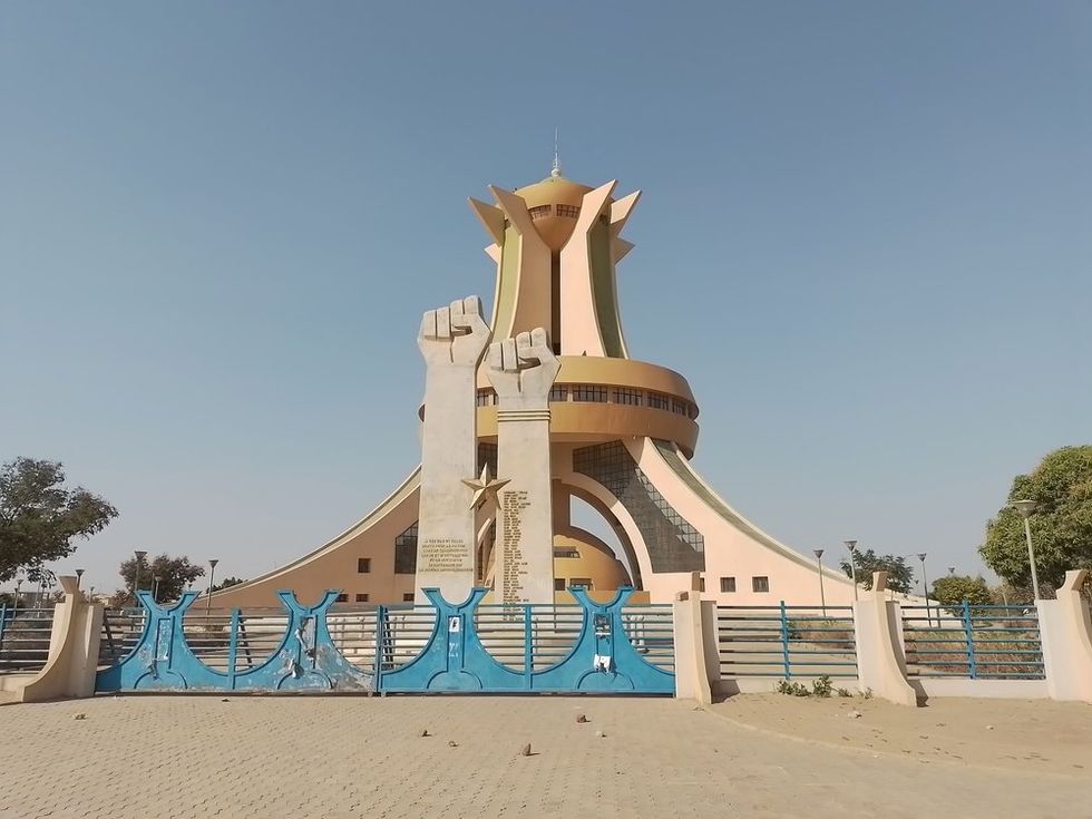 Hall of Martyrs formerly the Memorial to National Heroes in Ouagadougou, Burkina Faso