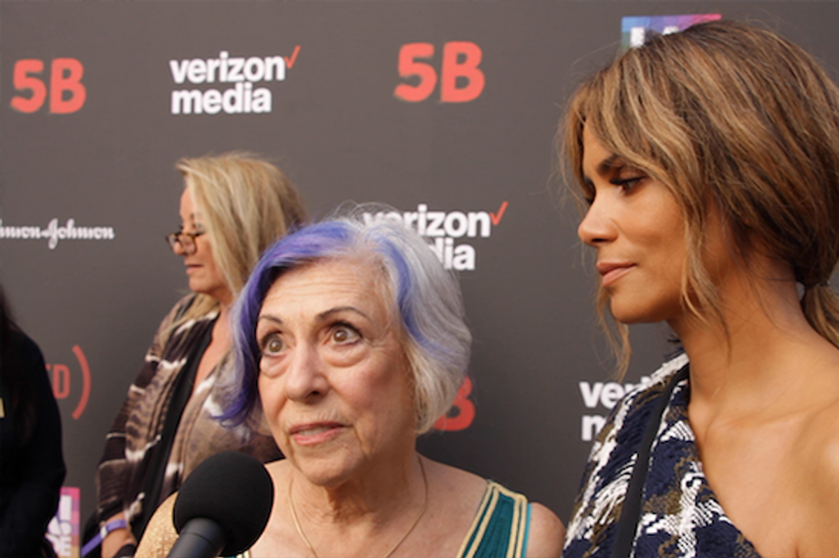 Halle Berry Alison Moed 5B Premiere Red Carpet AIDS Documentary