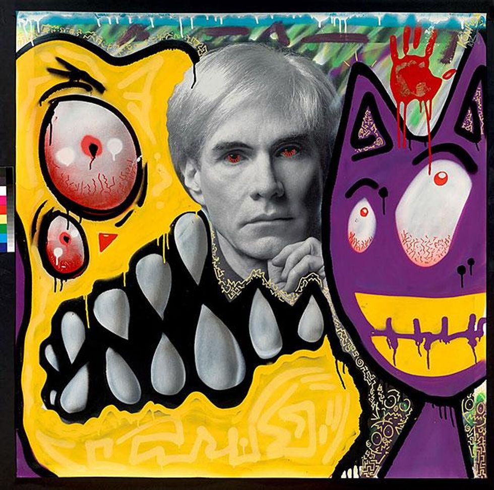 Hand-Embellished-Andy-Warhol-Unique-Serigraph-by-Chris-Brown-and-Karen-Bystedt