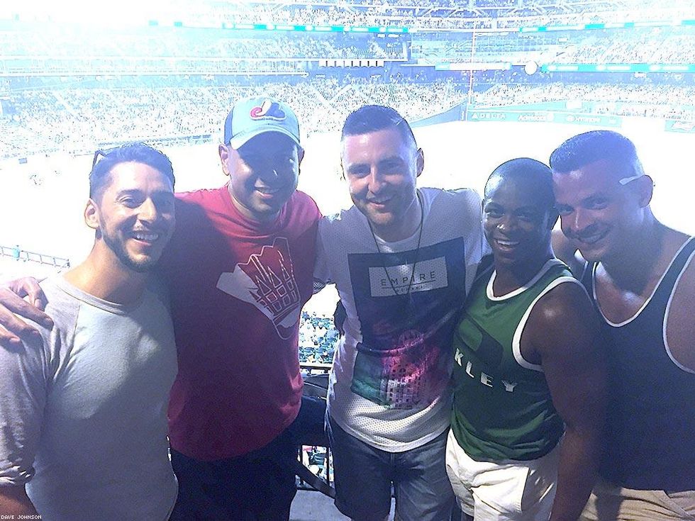 Hanging out in the club room.