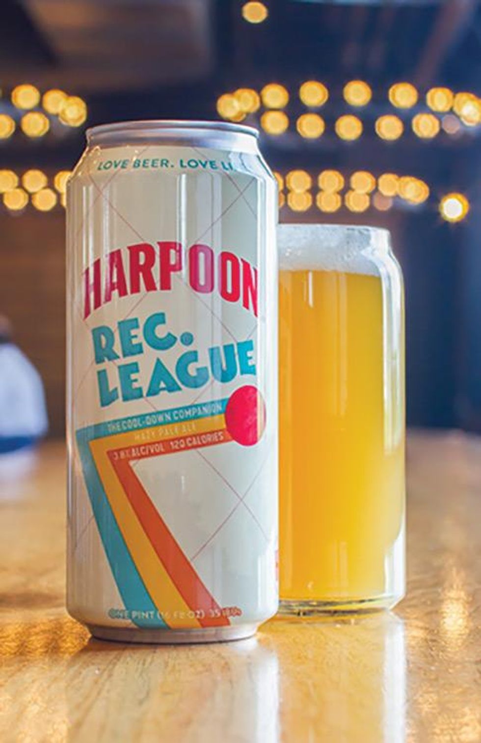 Harpoon Rec. League Beer is brewed with buckwheat, chia seeds, and sea salt so drink with impunity (prices vary HarpoonBrewery.com)