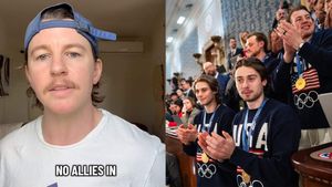 'Heated Rivalry' star slams Olympic men’s hockey team for cozying up to Trump