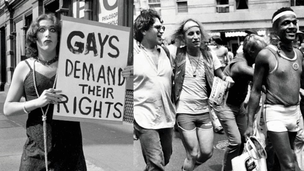 Harvey Fierstein and Marsha P. Johnson