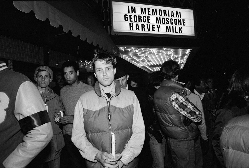Harvey Milk George Moscone candlelight vigil memorial