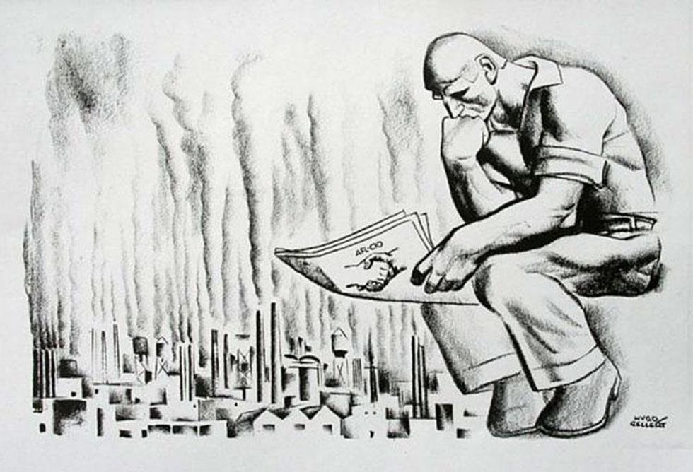 he helped form the Mural Artists Guild of the United Scenic Painters of the AFL-CIO