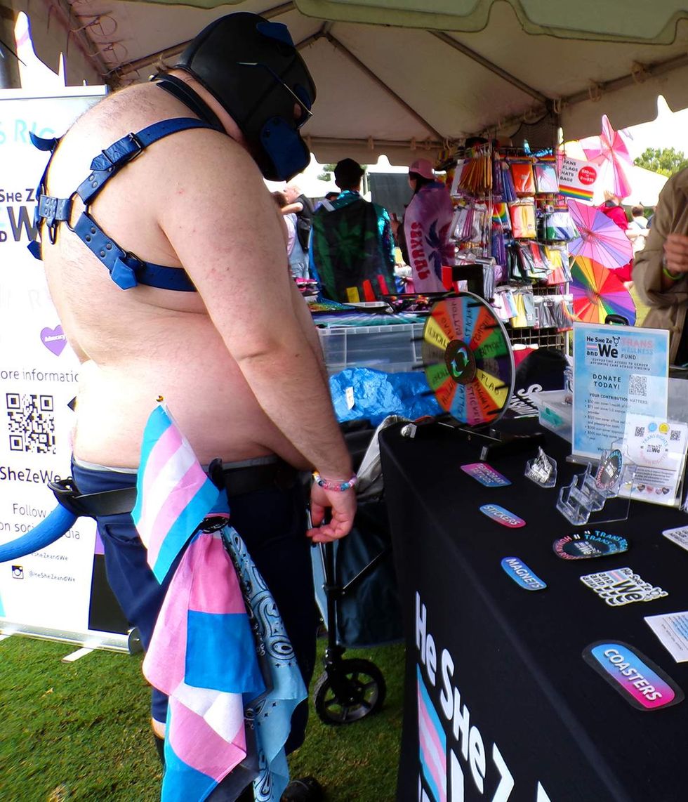 He She Ze and We info table at Richmond RVA LGBTQIA Pridefest 2025