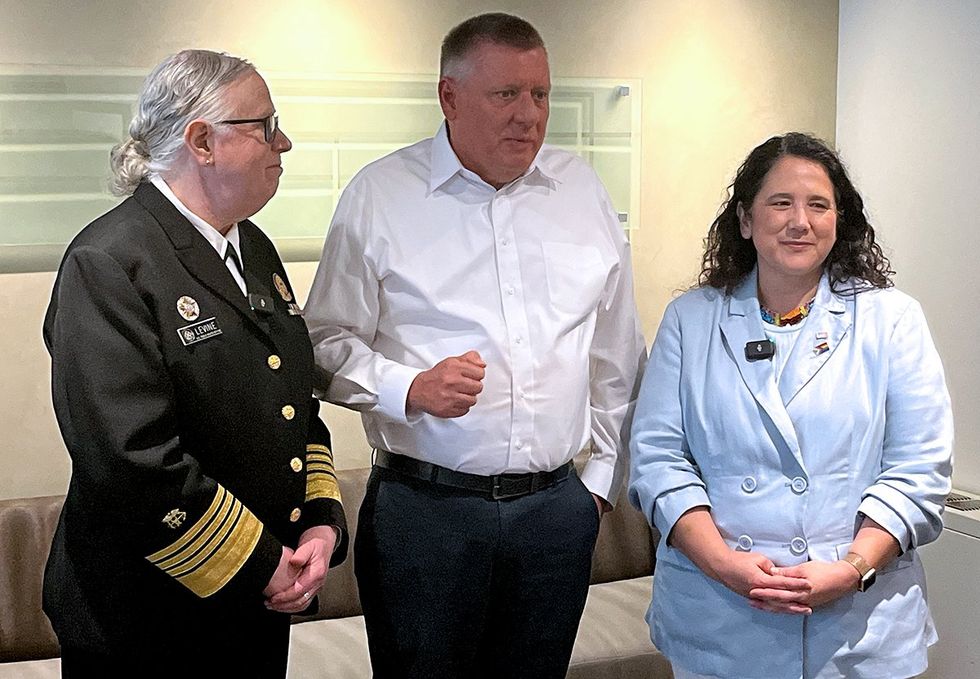 Health and Human Services Assistant Secretary Admiral Rachel Levine middle person Small Business Administration Isabel Guzman_RMwebinterior