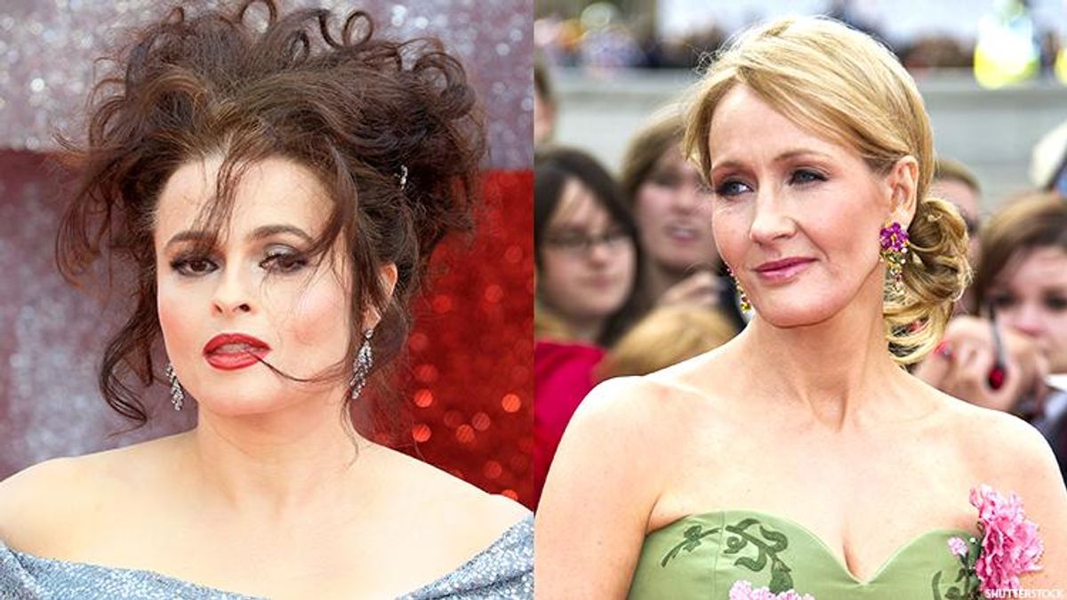 Helena Bonham Carter and J.K. Rowling