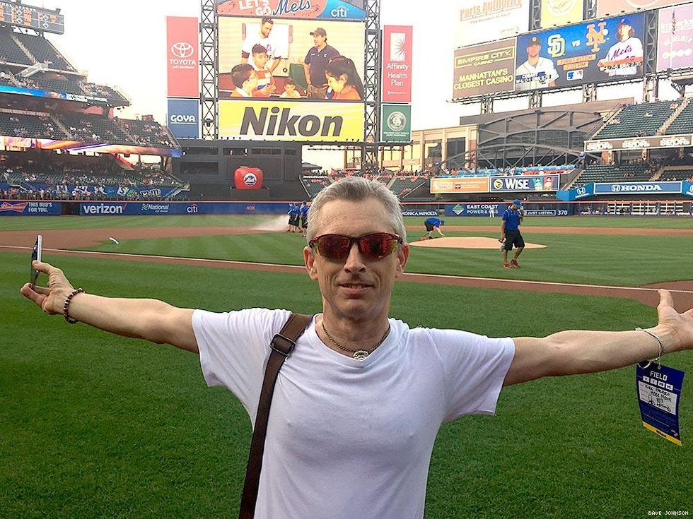 Here Media Operation Director Kirk Pacheco on the field.