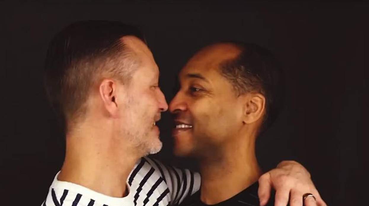 Hillary ad features same-sex couples kissing