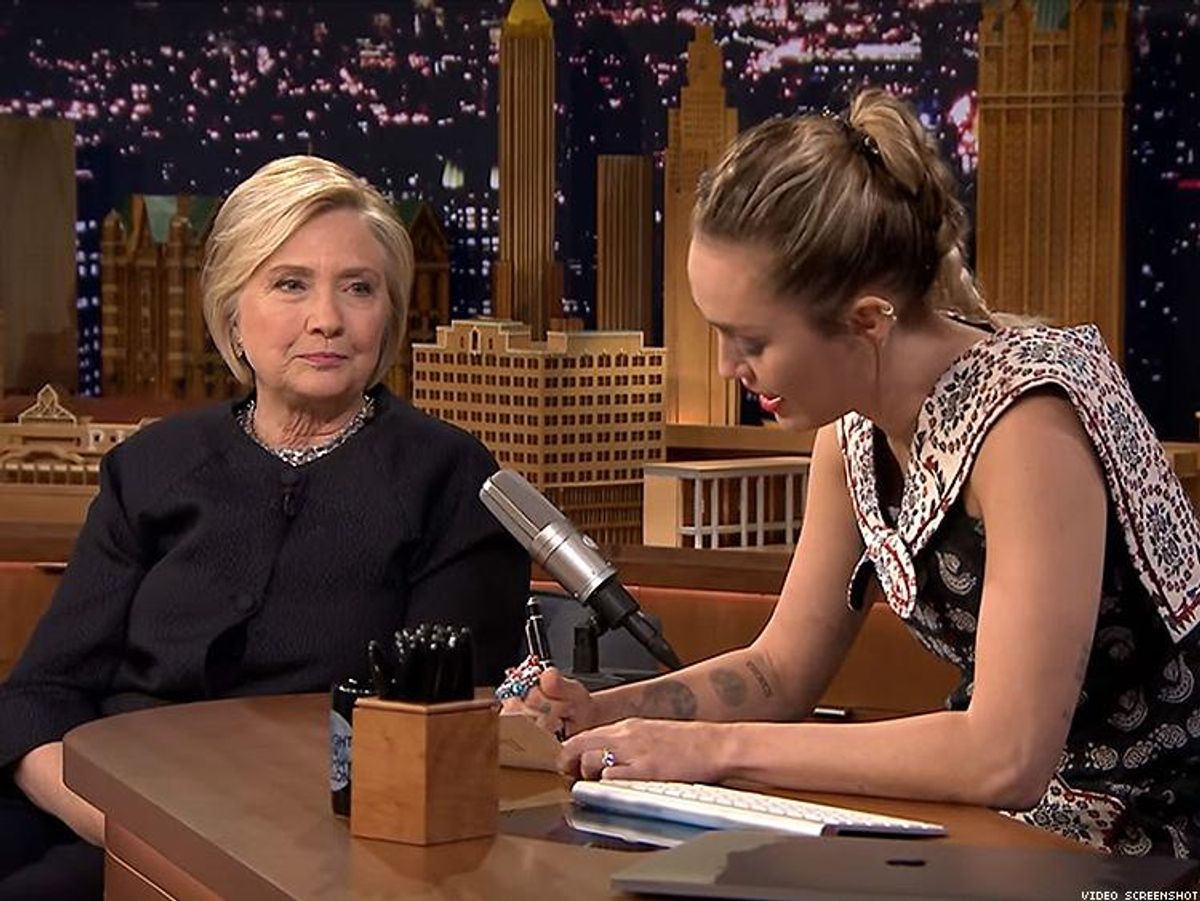 Hillary and Miley